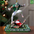2024 Anthony Tyus III Running Back postion Jump over Jack State Plastic ornament