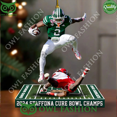 2024 Anthony Tyus III Running Back postion Jump over Jack State Plastic ornament