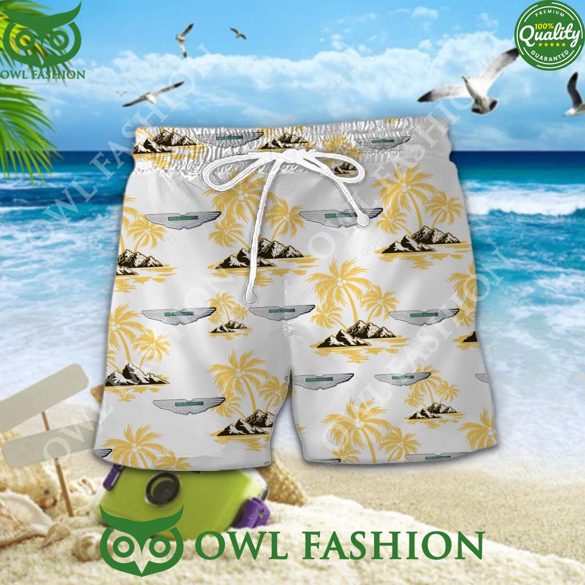 2024 Aston Martin Custom Color Hawaiian Shirt Short