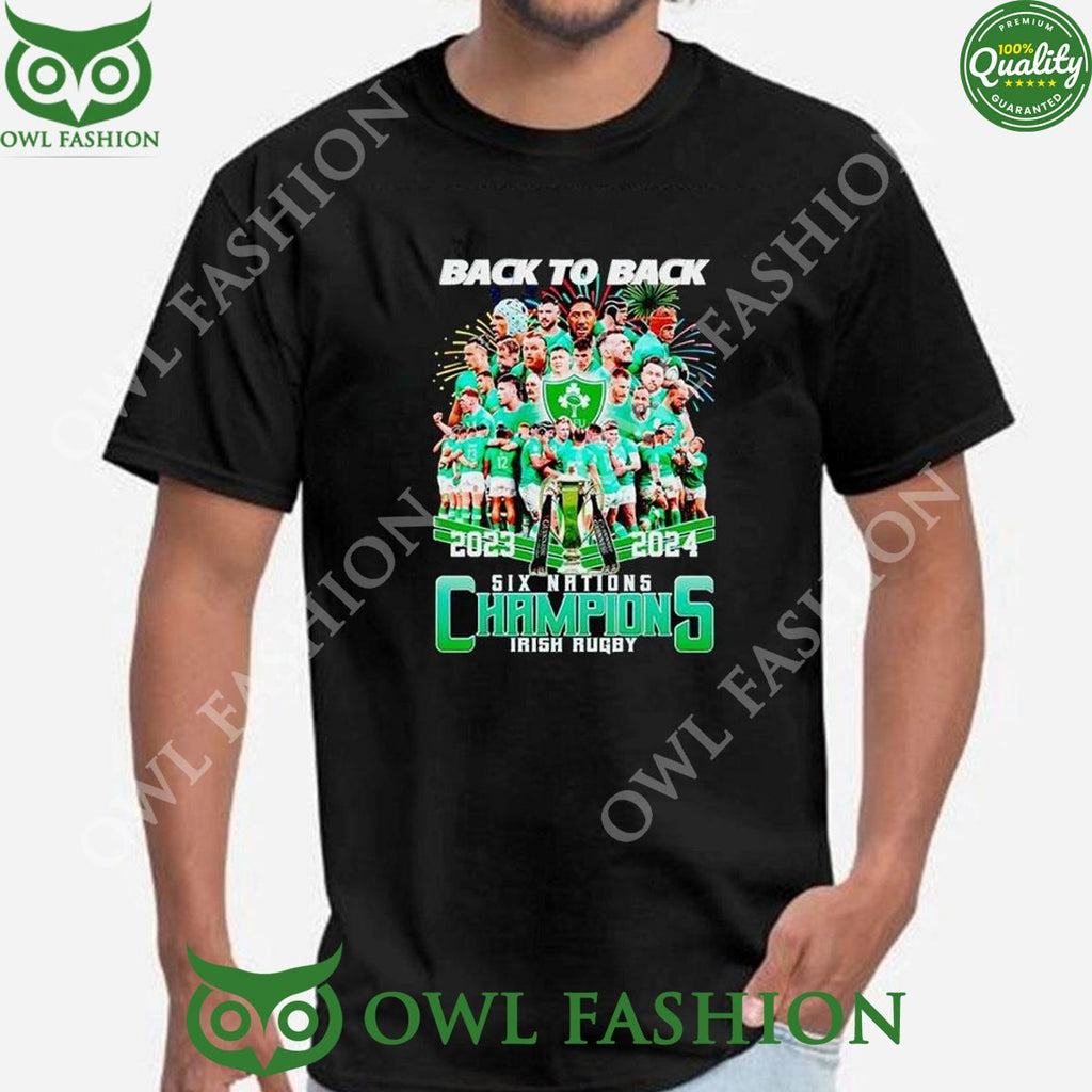 2024 Back To Back Six Nations Champions Irish Rugby Sweatshirt