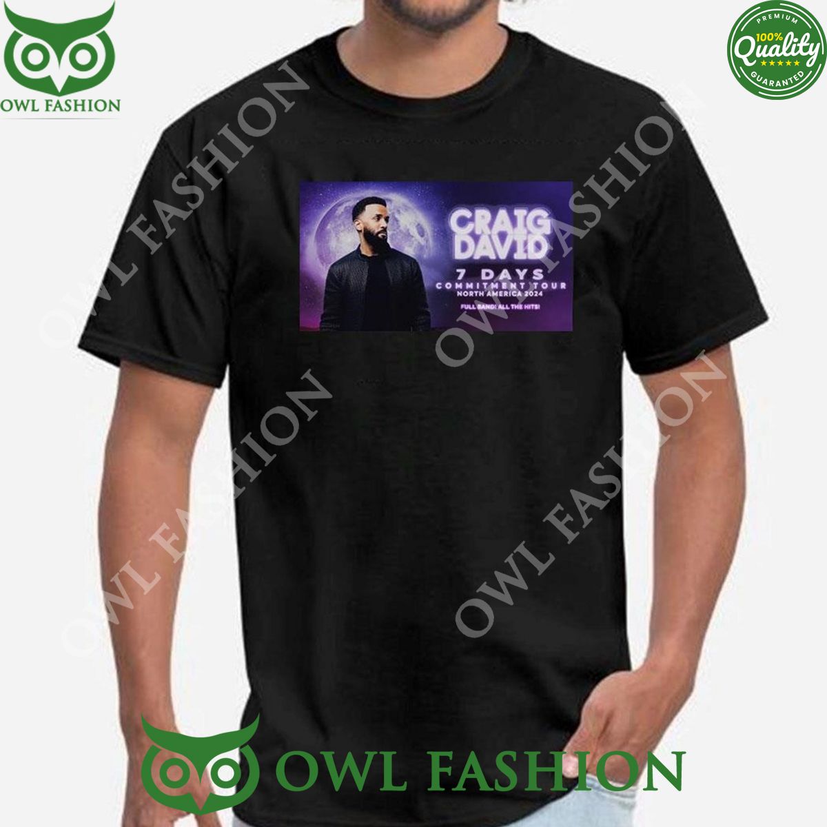 2024 Craig David 7 Days Commitment Tour North America Shirt t shirt
