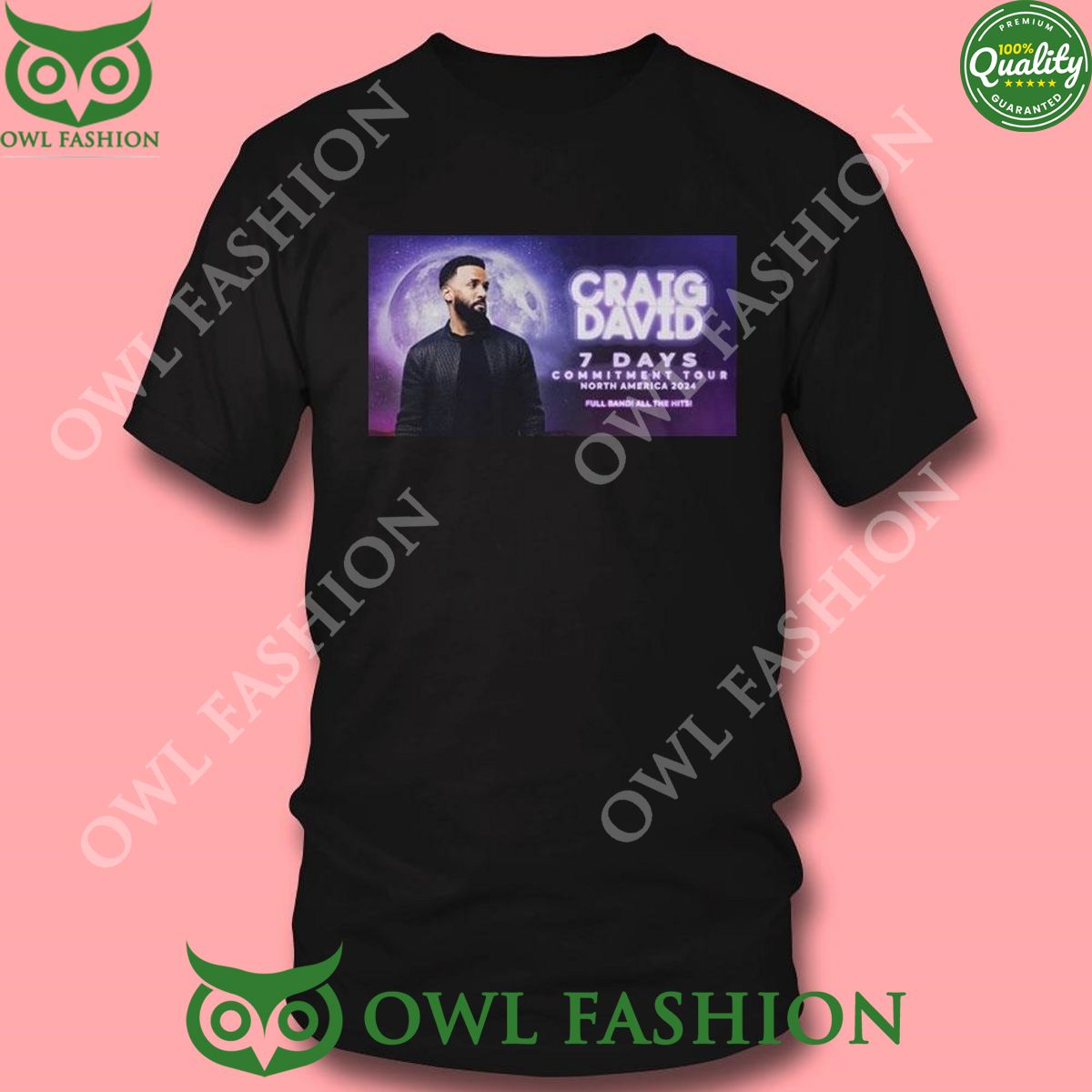 2024 Craig David 7 Days Commitment Tour North America Shirt t shirt