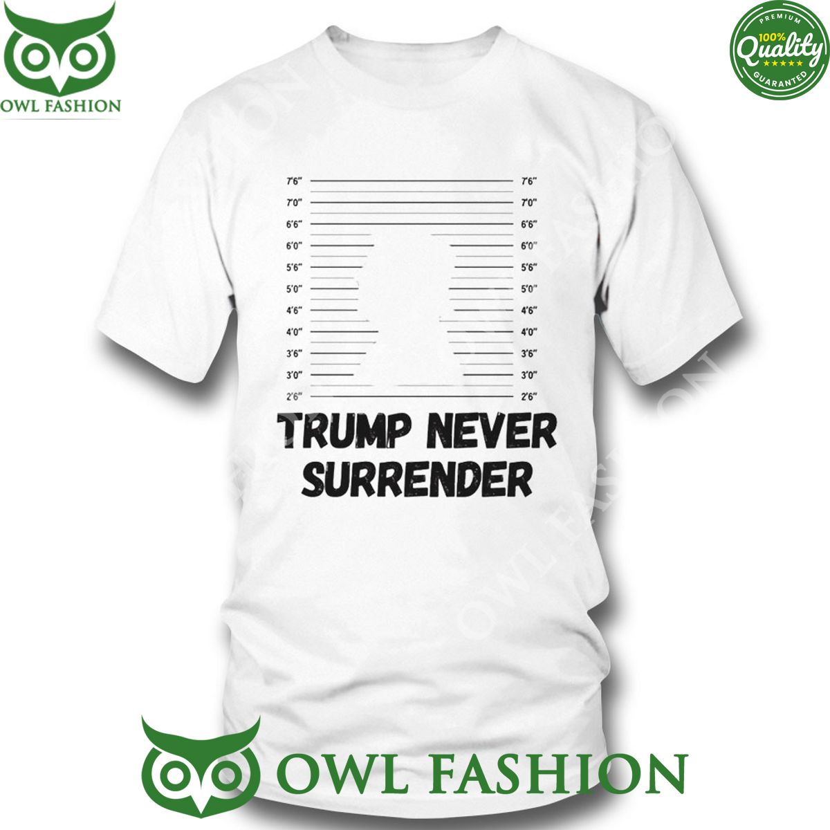 2024 Donald Trump Never Surrender Mugshot Shirt
