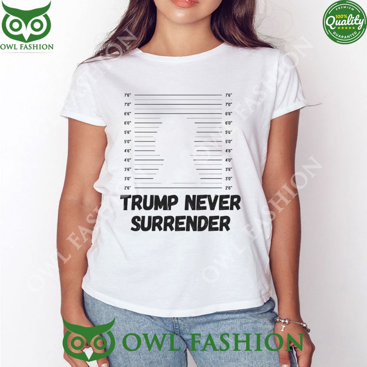 2024 Donald Trump Never Surrender Mugshot Shirt