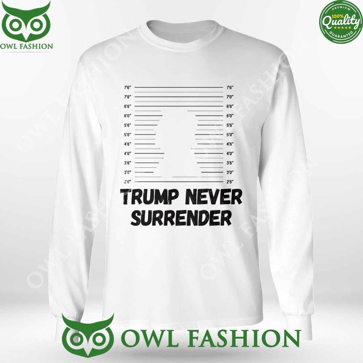 2024 Donald Trump Never Surrender Mugshot Shirt