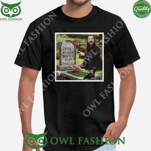 2024 Drew Mcintyre Peace Sign Pose Cm Punk’s Wrestlemania Main Event Shirt Hoodie