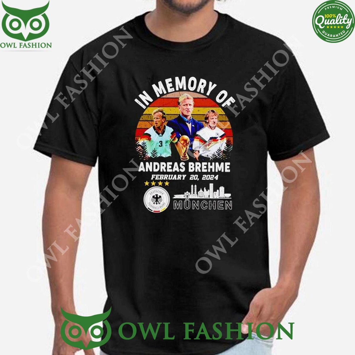 2024 February 20 In Memory Of Andreas Brehme Bayern Munich t Shirt