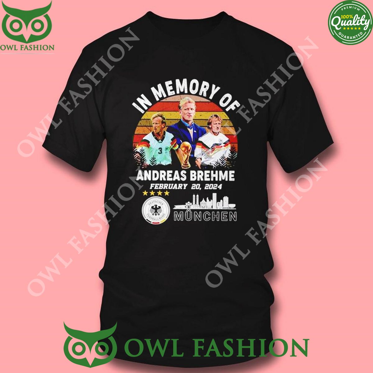 2024 February 20 In Memory Of Andreas Brehme Bayern Munich t Shirt