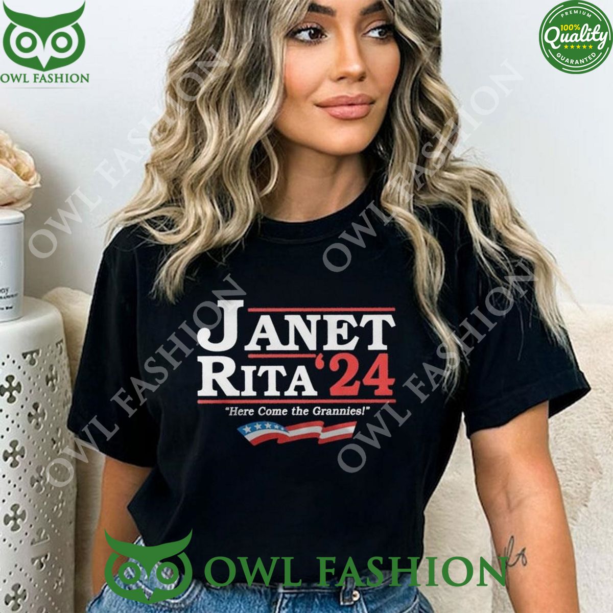 2024 Janet Rita Here Come The Grannies Shirt t shirt