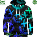 2024 Joker Blue Hologram hoodie
