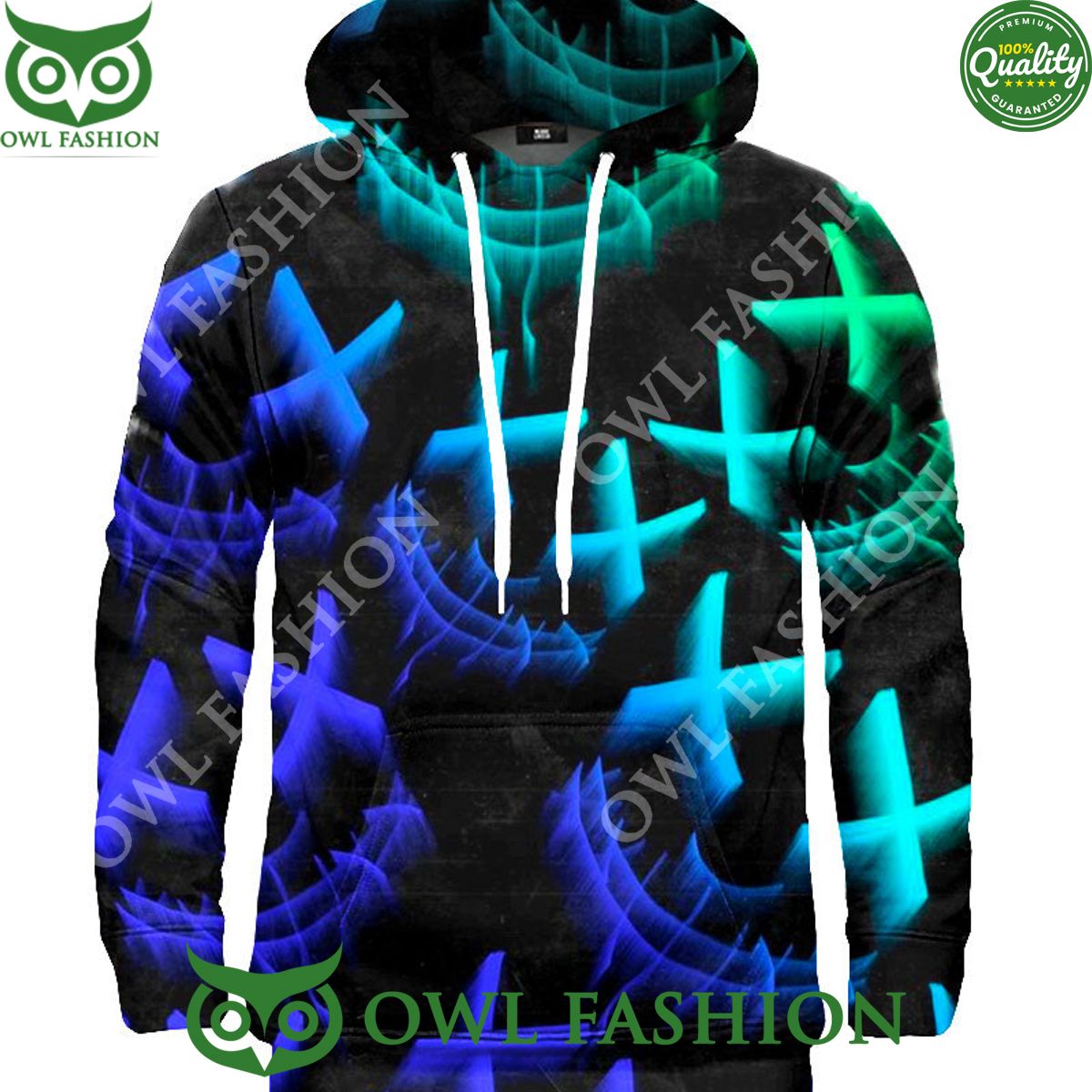 2024 Joker Blue Hologram hoodie