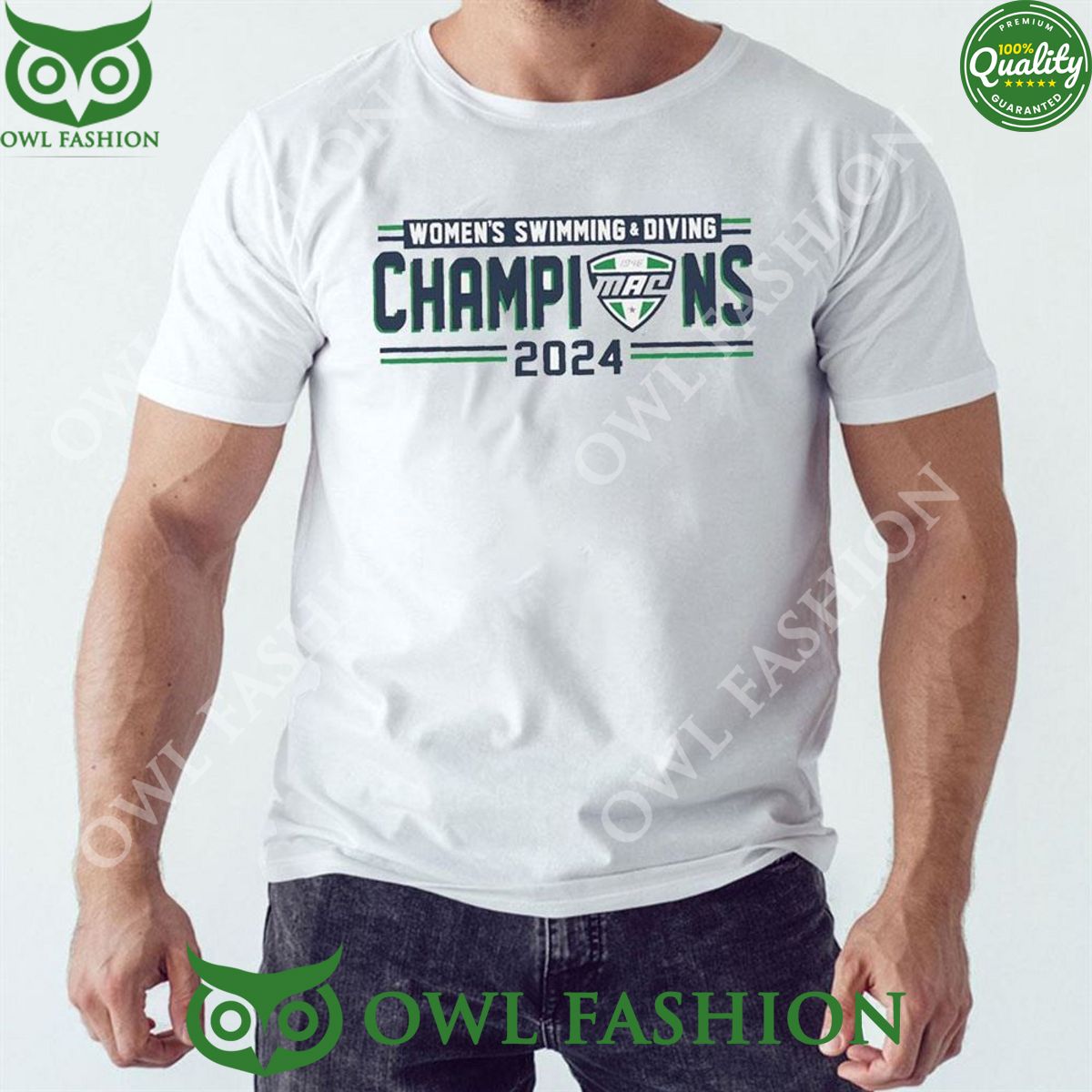 2024 Mac Women’s Swim And Dive Champions Logo 2D T-shirt