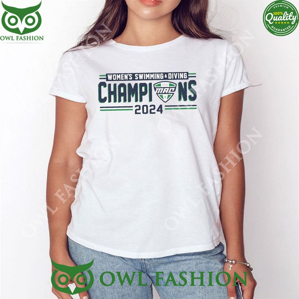 2024 Mac Women’s Swim And Dive Champions Logo 2D T-shirt