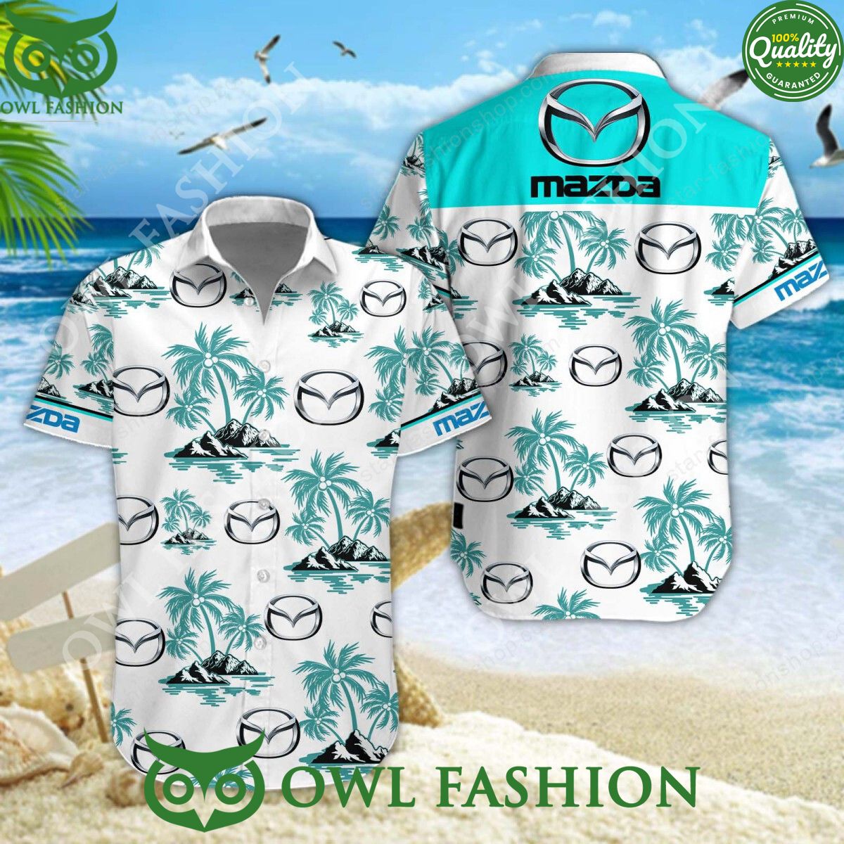2024 Mazda Motor Corporation Custom Color Hawaiian shirt and short