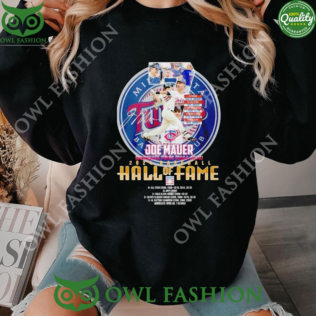 2024 Minnesota Twins Joe Mauer Hall Of Fame Shirt Hoodie