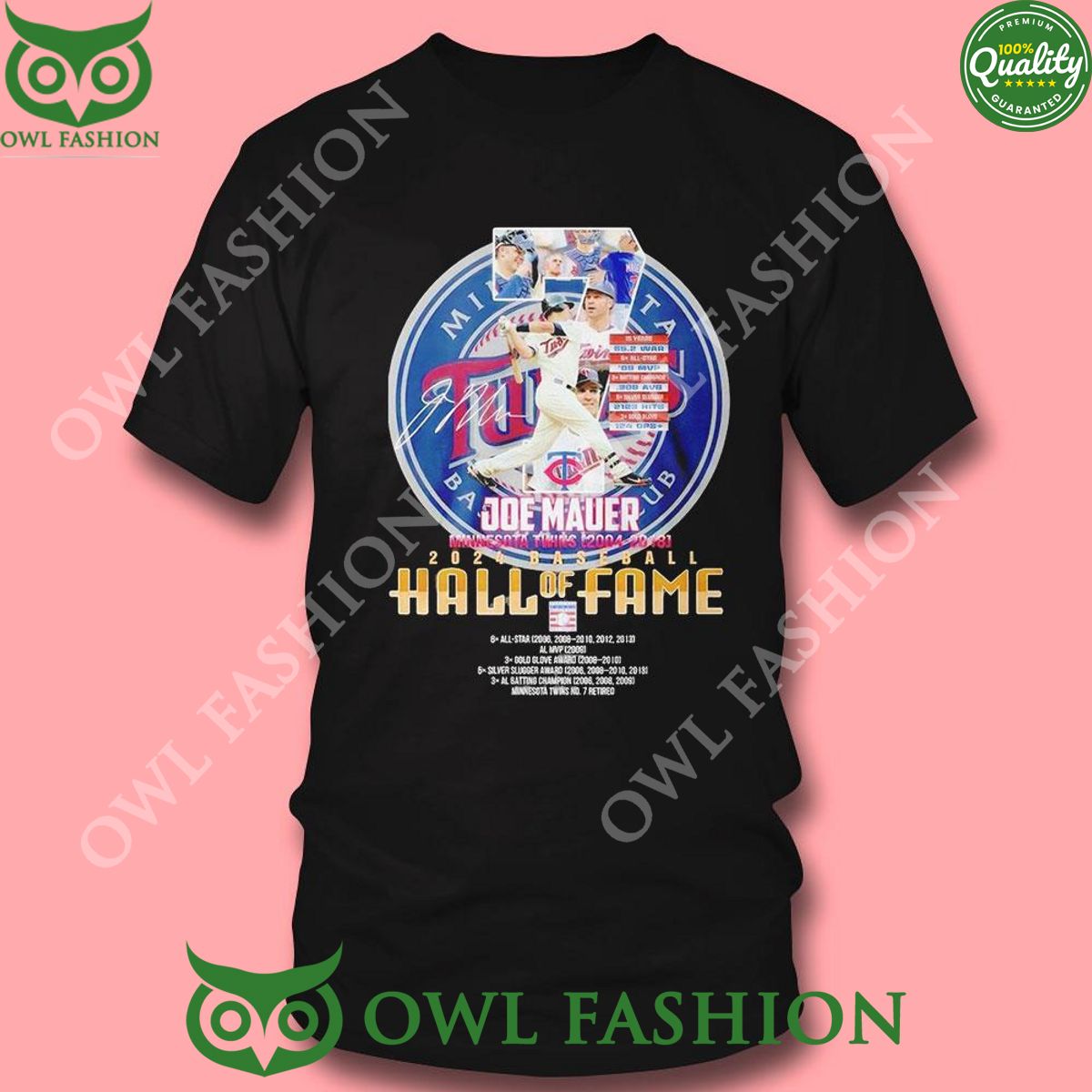 2024 Minnesota Twins Joe Mauer Hall Of Fame Shirt Hoodie