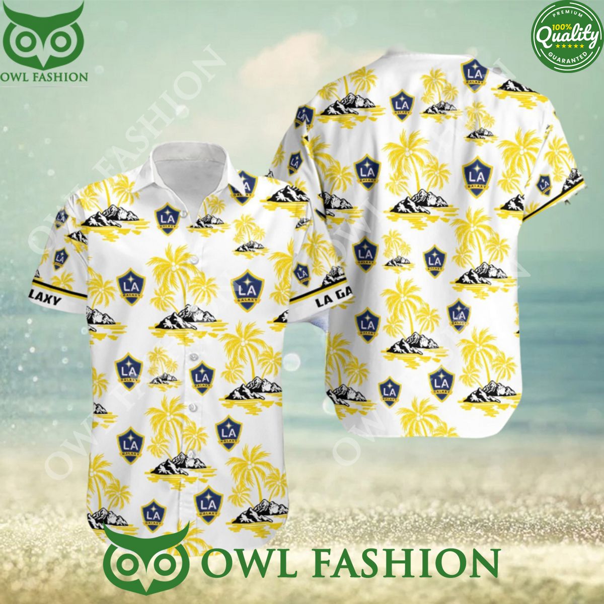 2024 MLS La Galaxy Coconut Island Hawaiian Shirt