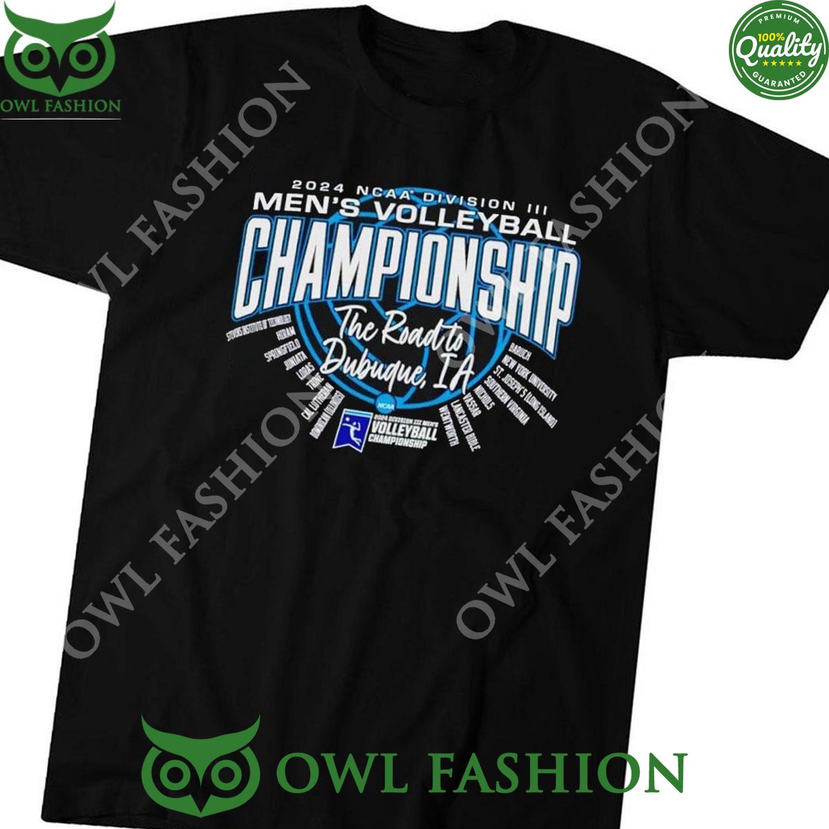 2024 Ncaa Division Iii Men’s Volleyball Championship The Road To Dubuque Ia Shirt Hoodie