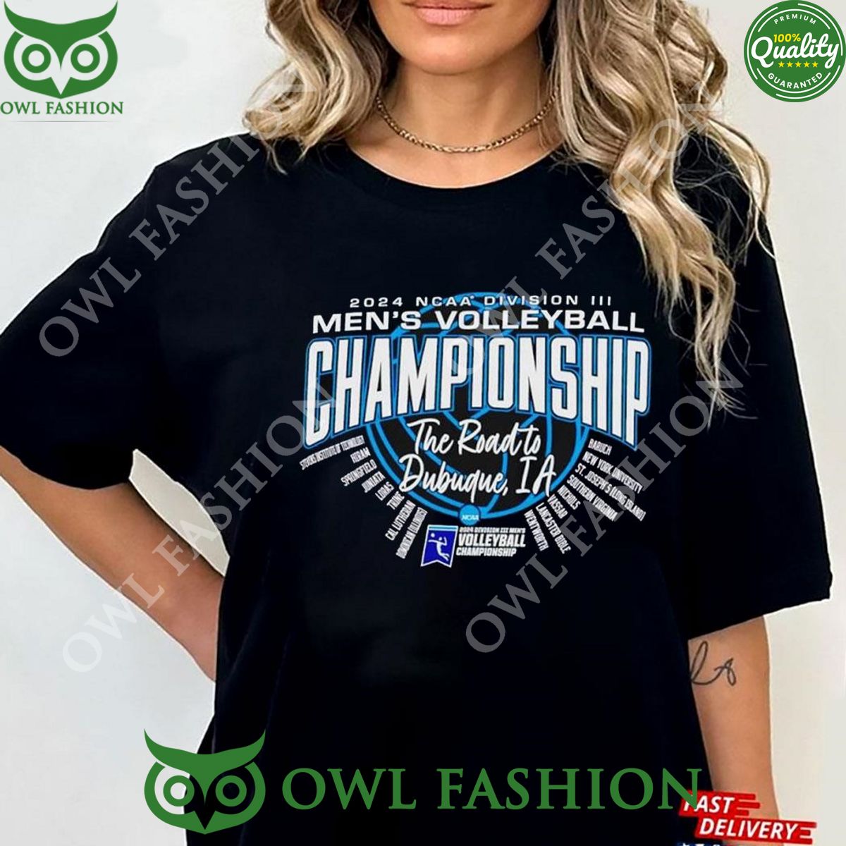 2024 Ncaa Division Iii Men’s Volleyball Championship The Road To Dubuque Ia Shirt Hoodie