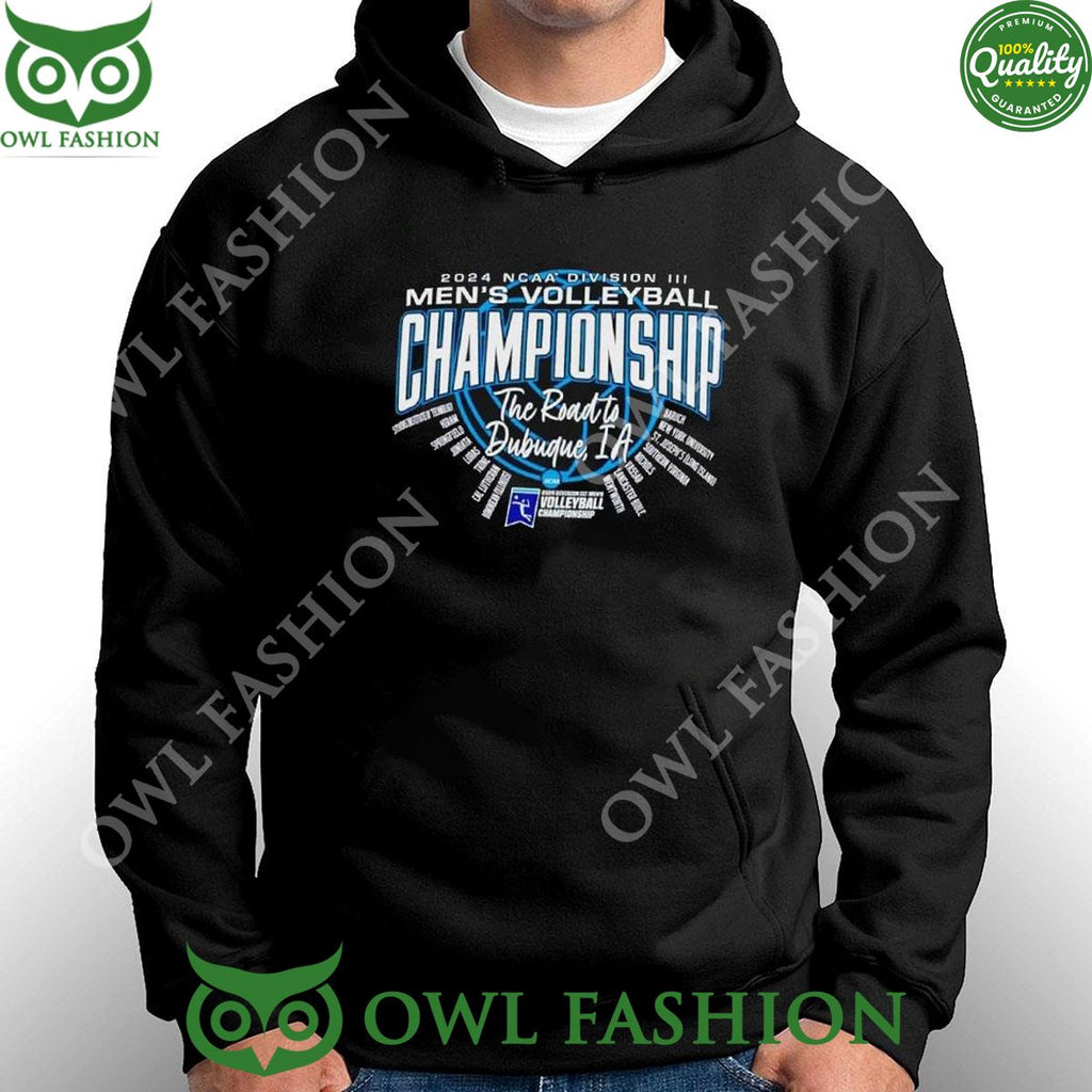 2024 Ncaa Division Iii Men’s Volleyball Championship The Road To Dubuque Ia Shirt Hoodie