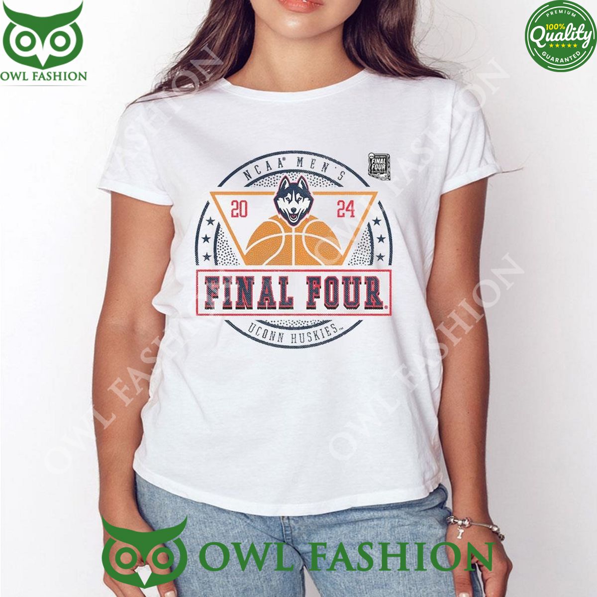 2024 Ncaa Uconn Huskies Basketball Tournament March Madness Final Four Elevated Greatness T-shirt