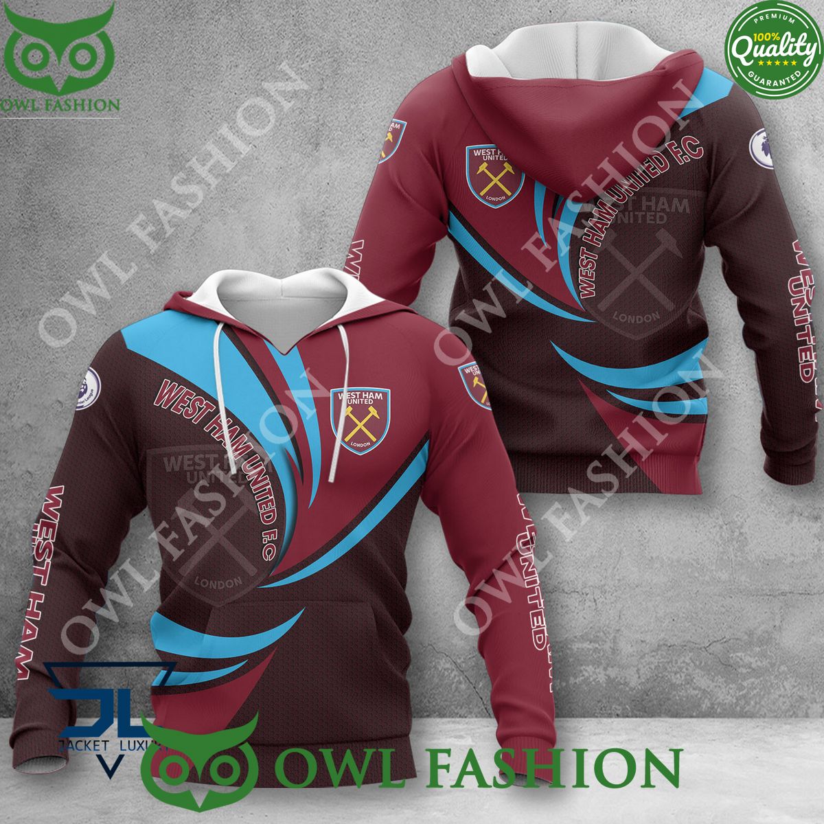 2024 New Design West Ham United F.C EPL Premier League Hoodie Shirt