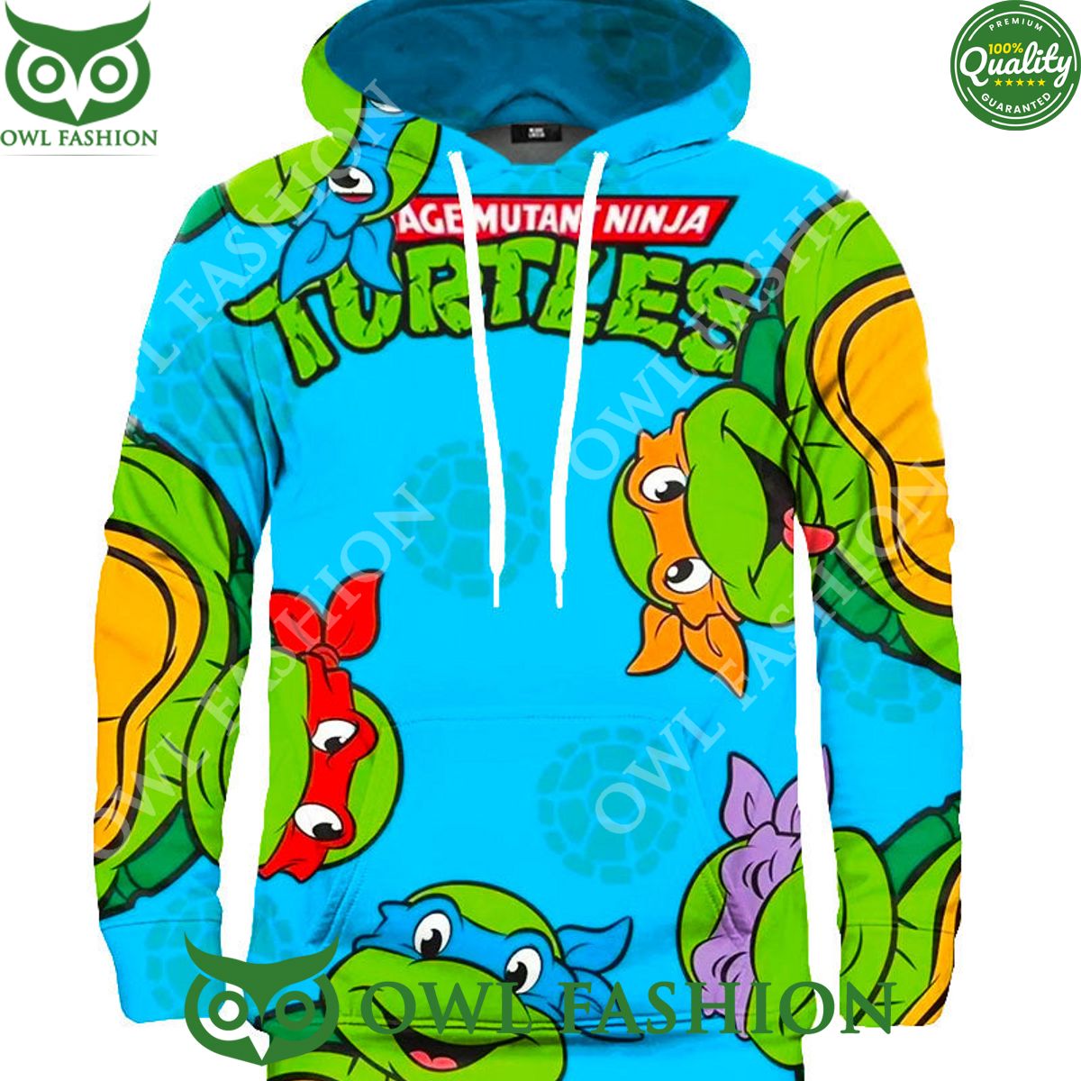 2024 Ninja Turtles Funny Blue Hoodie