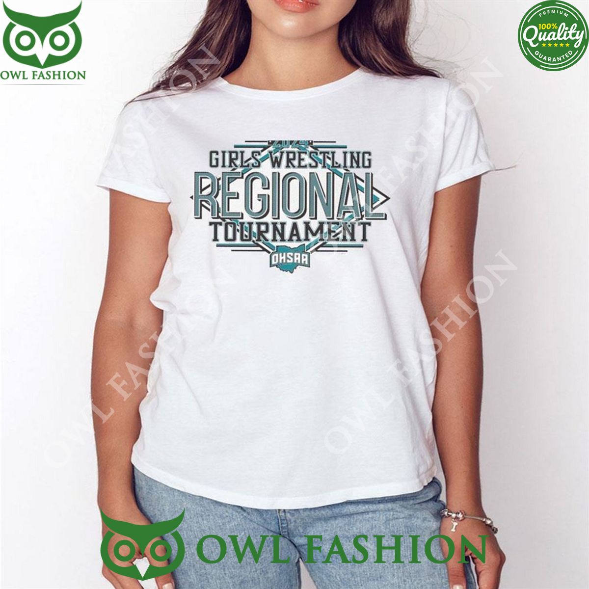 2024 Ohsaa Girls Wrestling Regionals 2D T-shirt