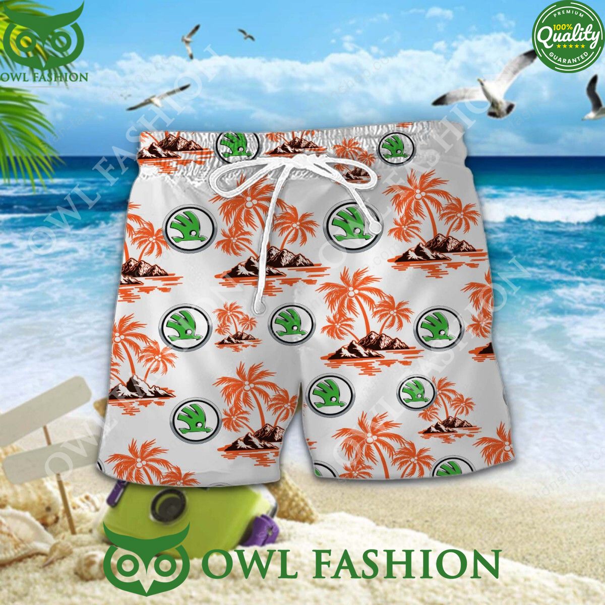 2024 Skoda Auto Custom Color Hawaiian Shirt Short