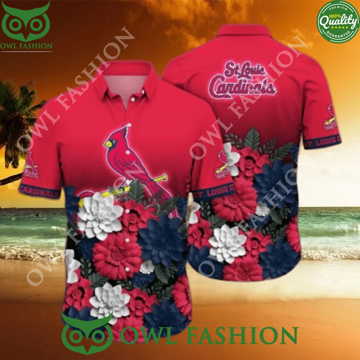 2024 St. Louis Cardinals MLB Flower Floral Red Hawaii Shirt