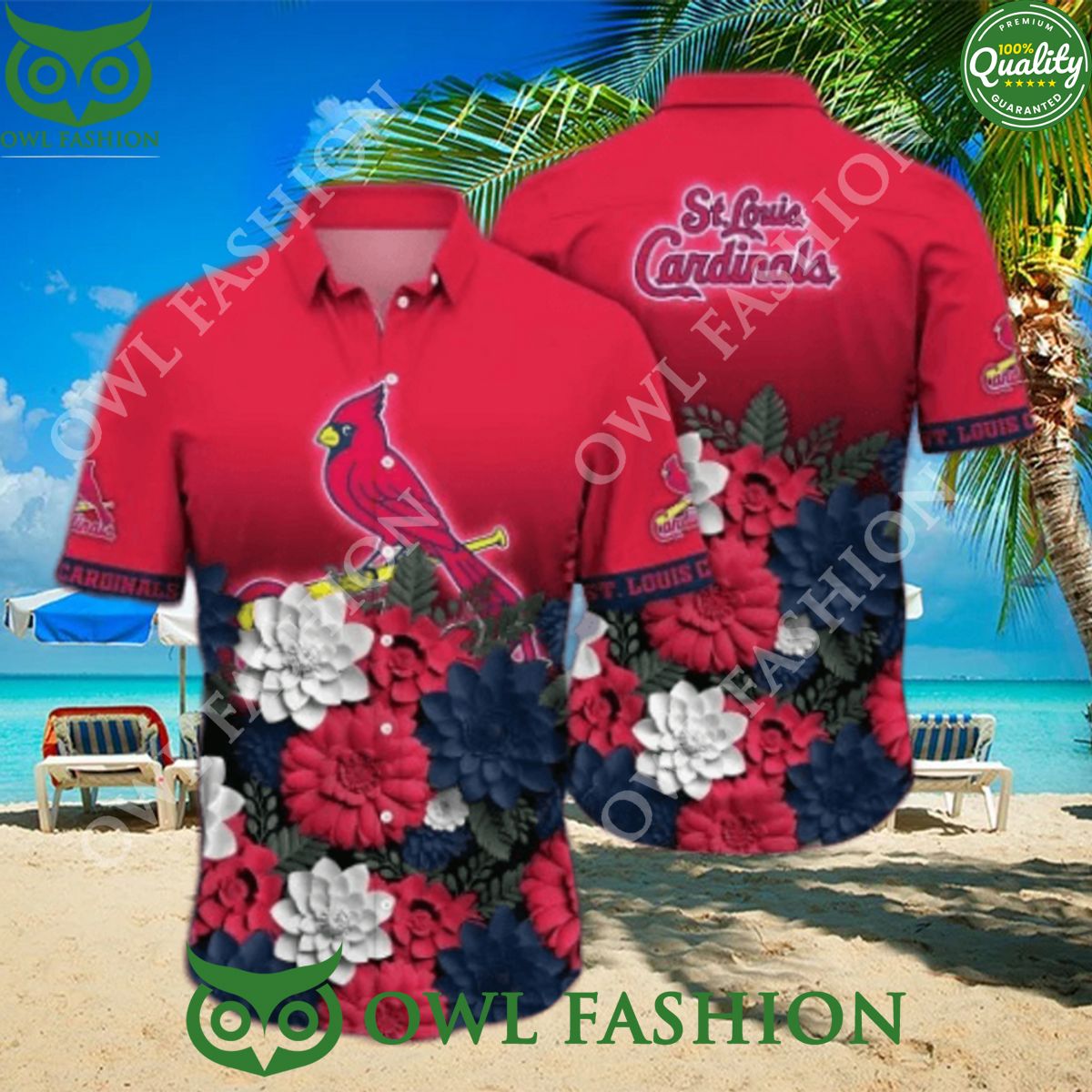 2024 St. Louis Cardinals MLB Flower Floral Red Hawaii Shirt