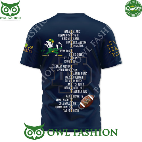 2024 Statement Made Champions Player Names 3D t Shirt