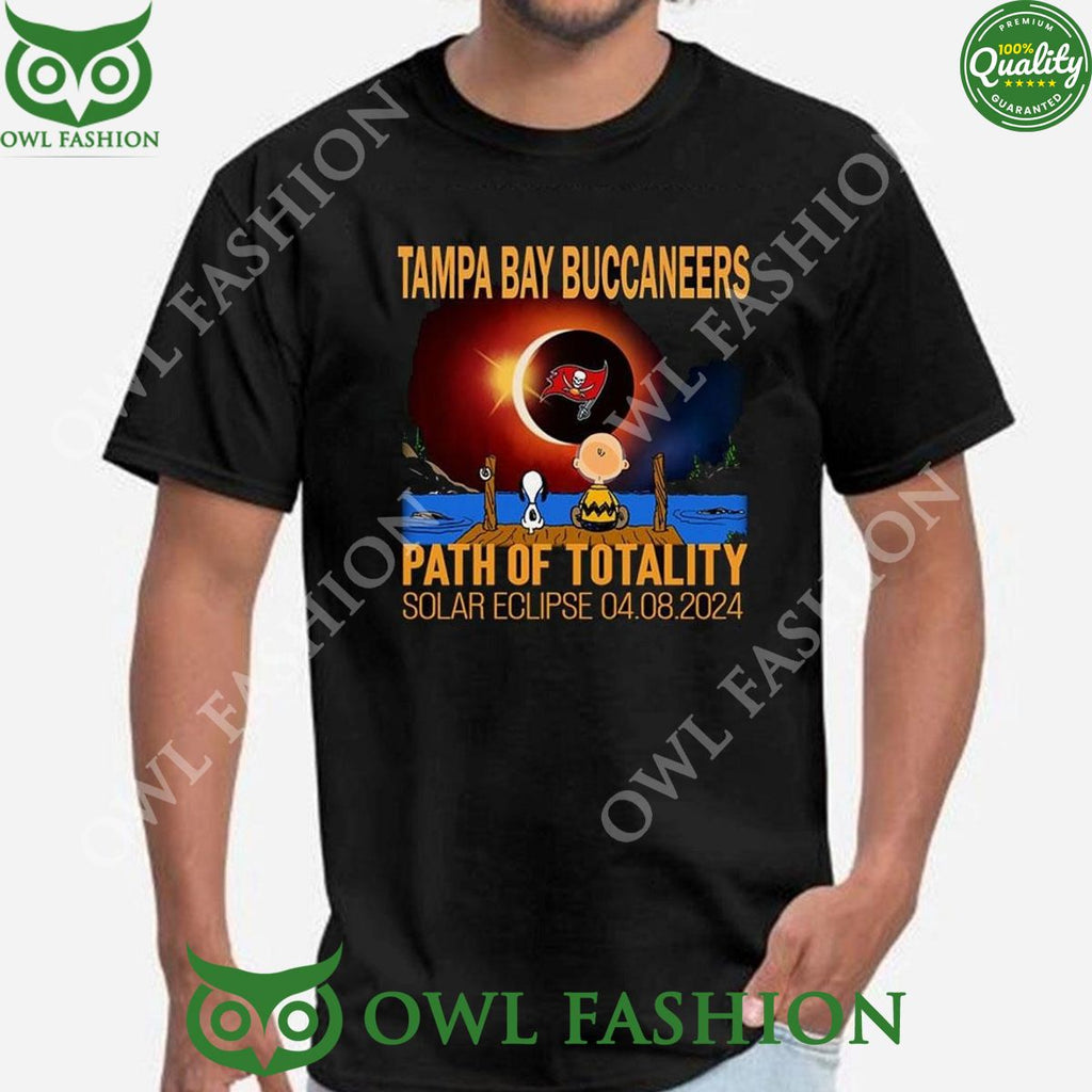 2024 Tampa Bay Buccaneers Path Of Totality Solar Eclipse 2024 Shirt Hoodie Ladies Tee