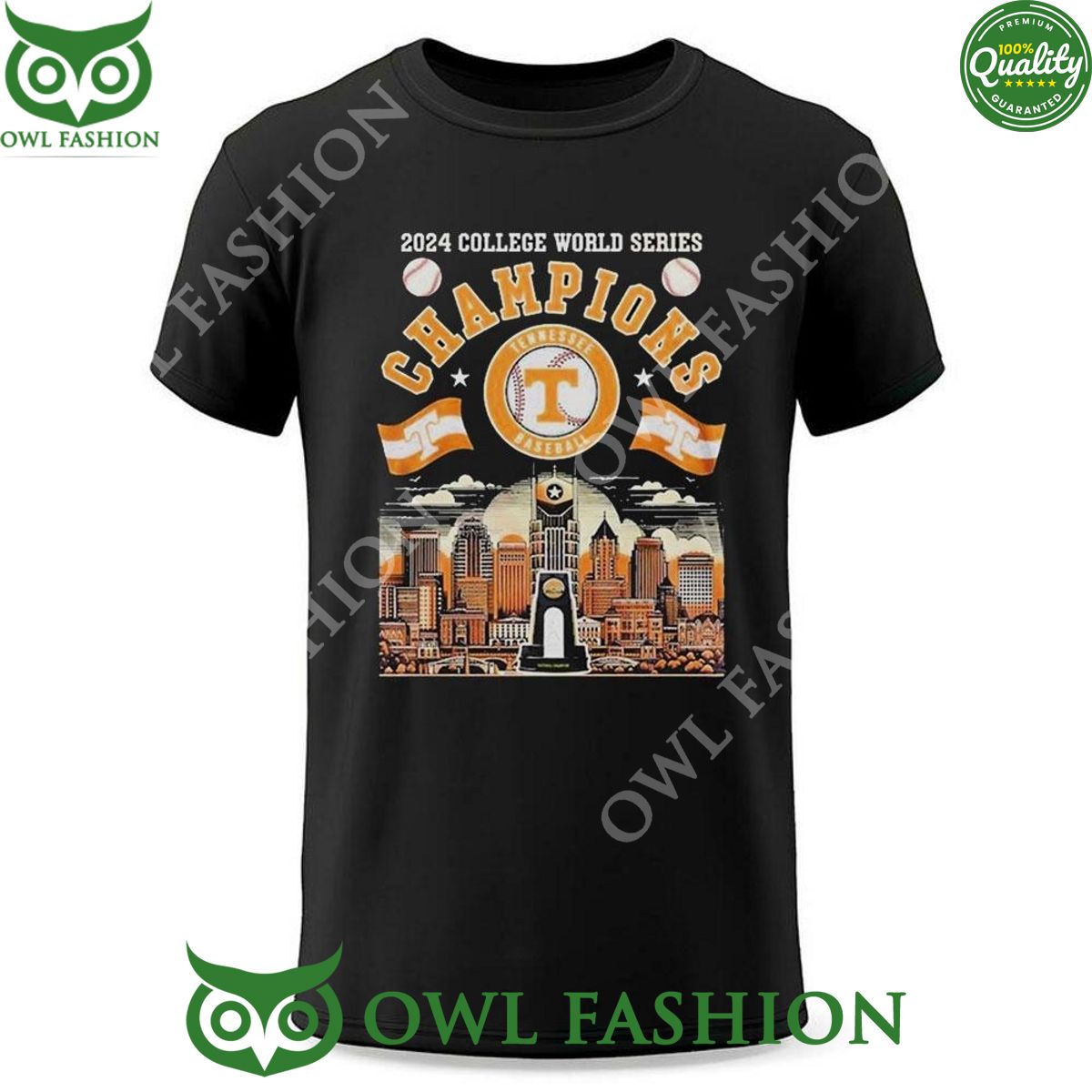 2024 Tennessee Volunteers College World Series Champions Skyline Tshirt Hoodie