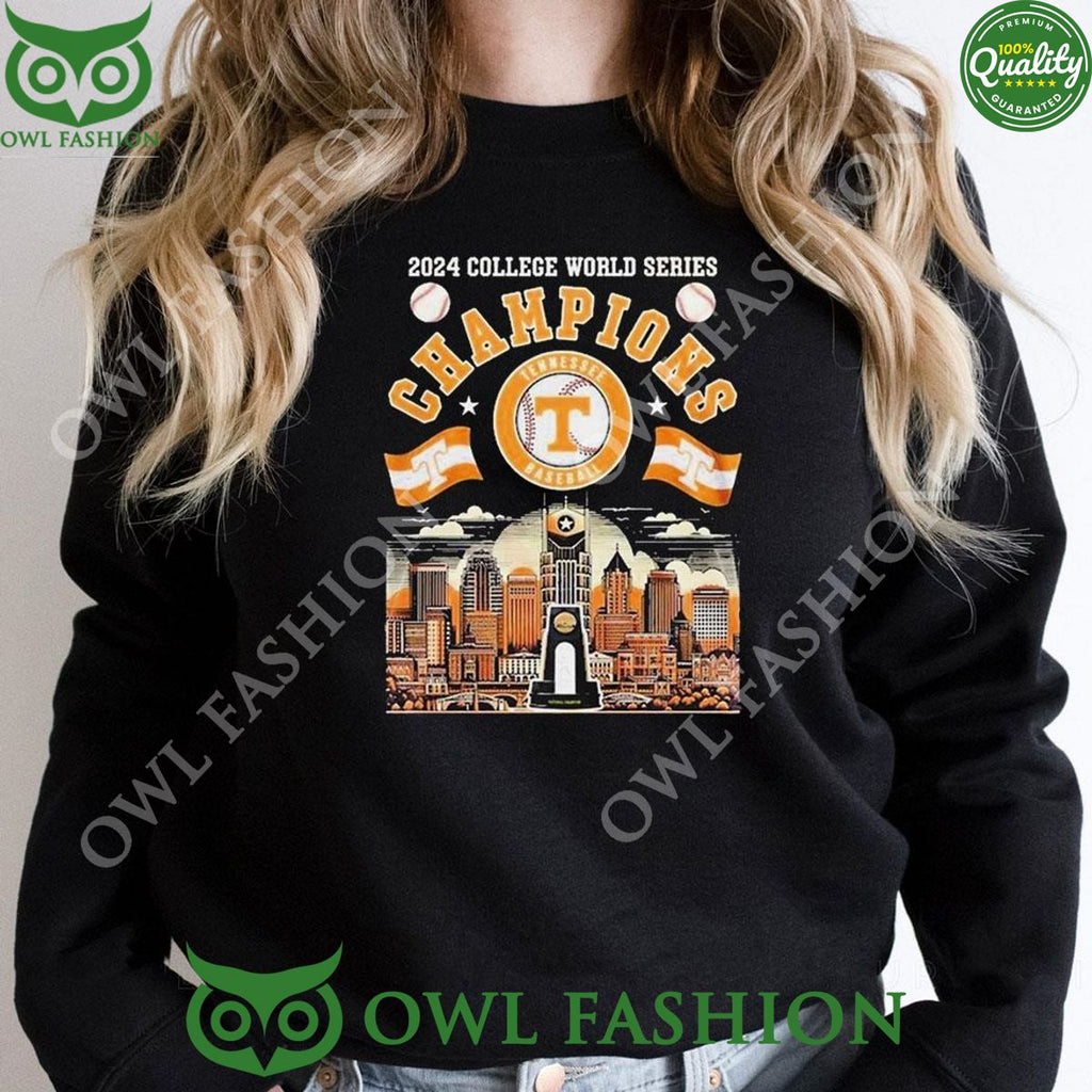 2024 Tennessee Volunteers College World Series Champions Skyline Tshirt Hoodie