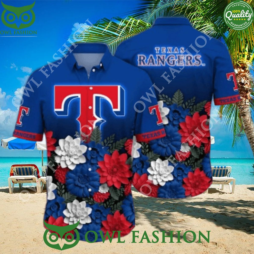 2024 Texas Rangers MLB Baseball Flower Hawaii Shirt