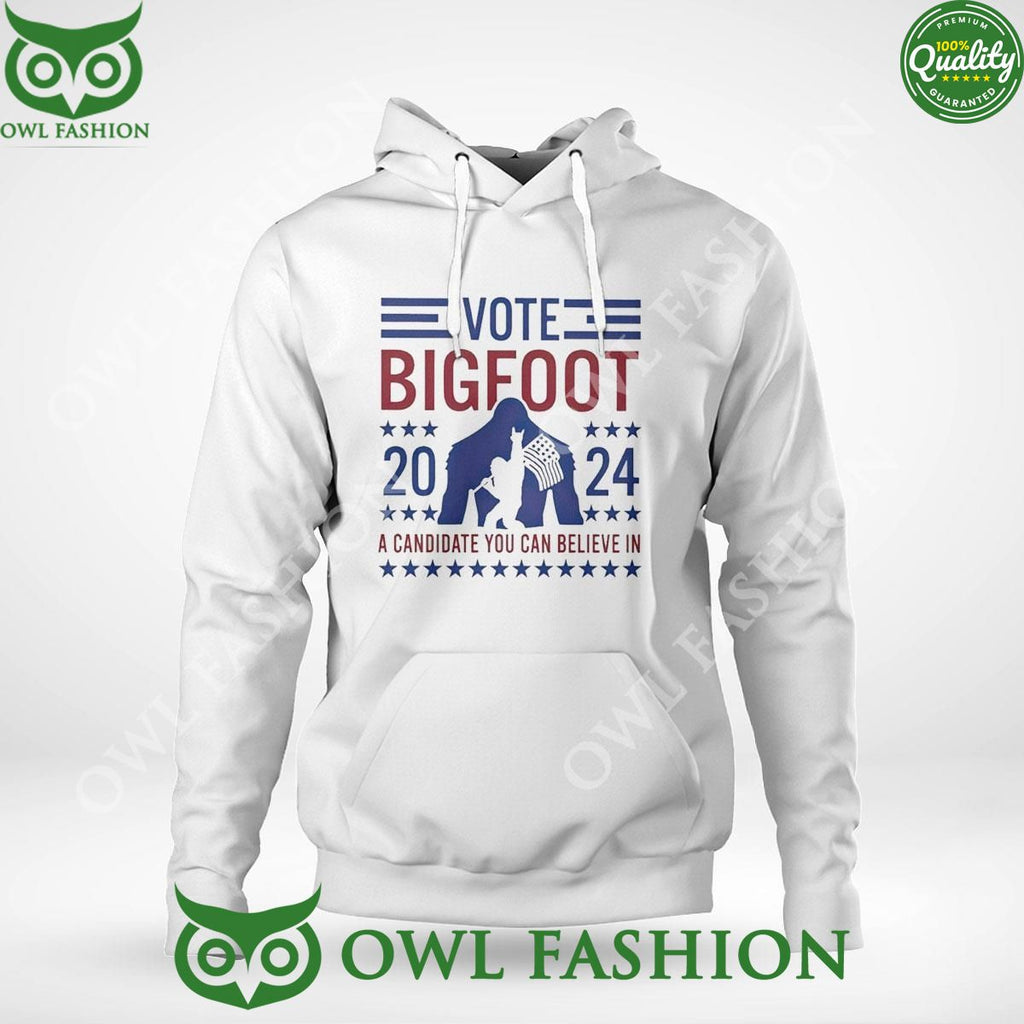 2024 Vote Bigfoot A Candidate You Can Believe In Usa Flag T-shirt