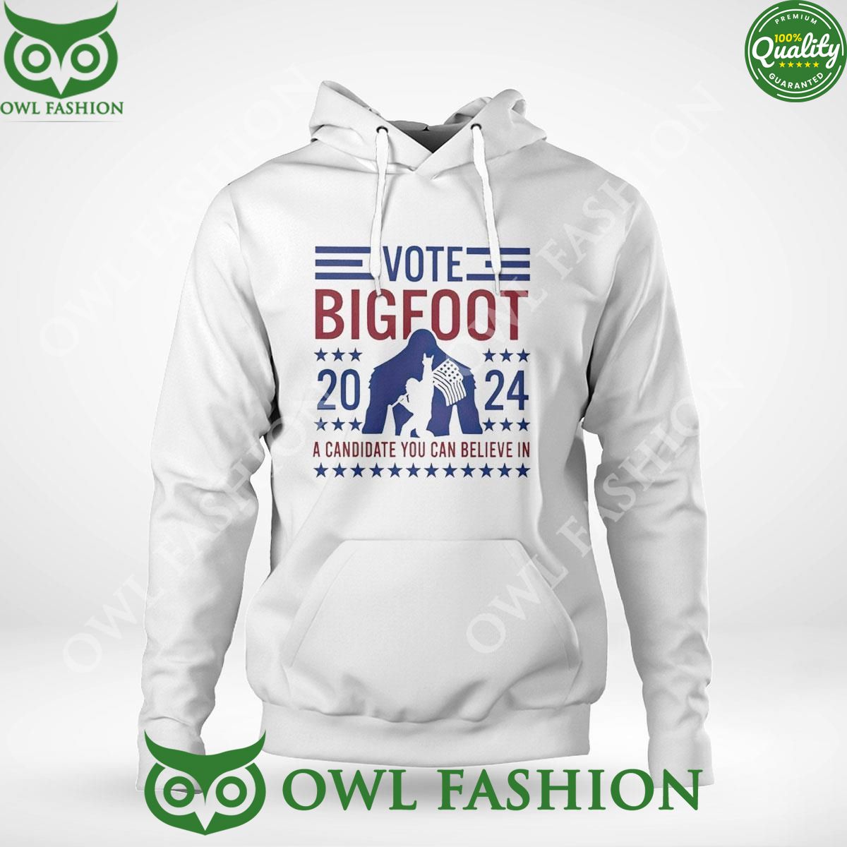 2024 Vote Bigfoot A Candidate You Can Believe In Usa Flag T-shirt