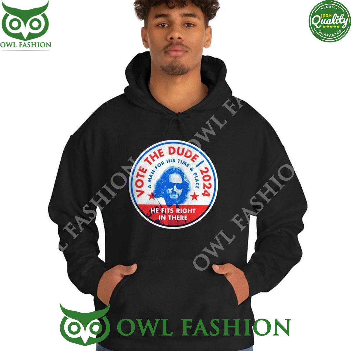 2024 Vote The Dude A Man For His Time And Place Shirt t shirt
