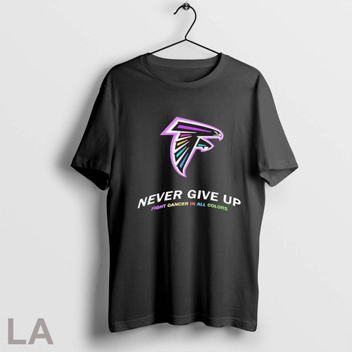 2025 Atlanta Falcons Never Give Up Fight Cancer In All Colors
