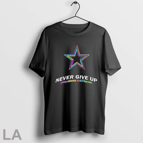 2025 Dallas Cowboys Never Give Up Fight Cancer In All Colors