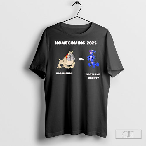 2025 Homecoming Butch The Bulldog Harrisburg Vs Tigger Scotland County Shirt Tee