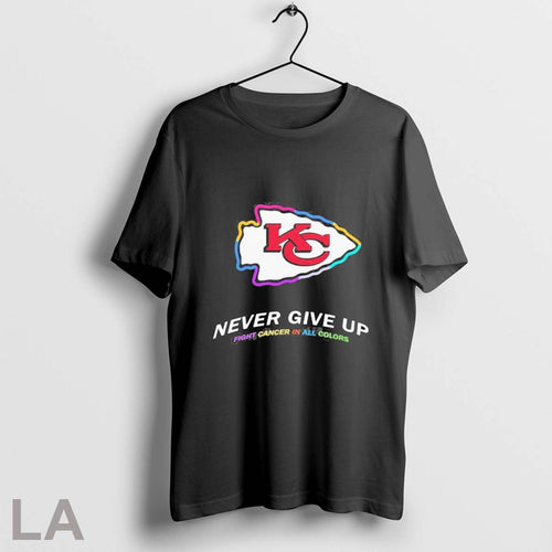 2025 Kansas City Chiefs Never Give Up Fight Cancer In All Colors