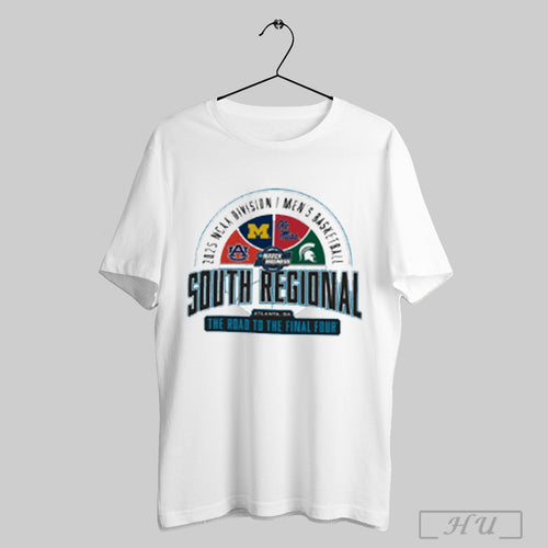 2025 Ncaa Di Mens Basketball South Regional San Atlanta Ga T Shirt