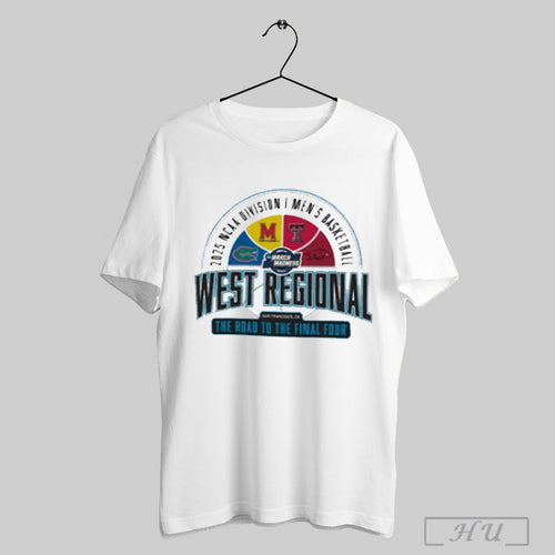 2025 Ncaa Di Mens Basketball West Regional San Francisco Ca T Shirt