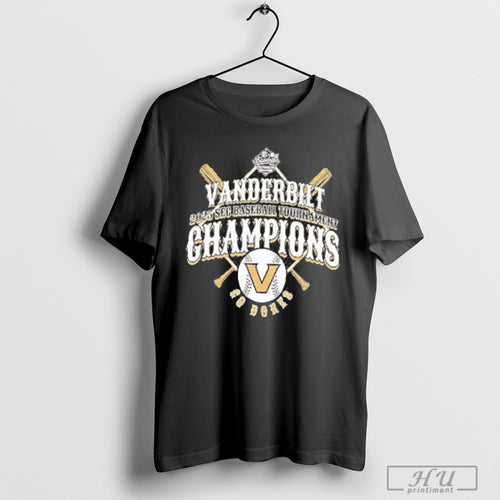 2025 Sec Baseball Tournament Champions Vanderbilt Commodores T Shirt