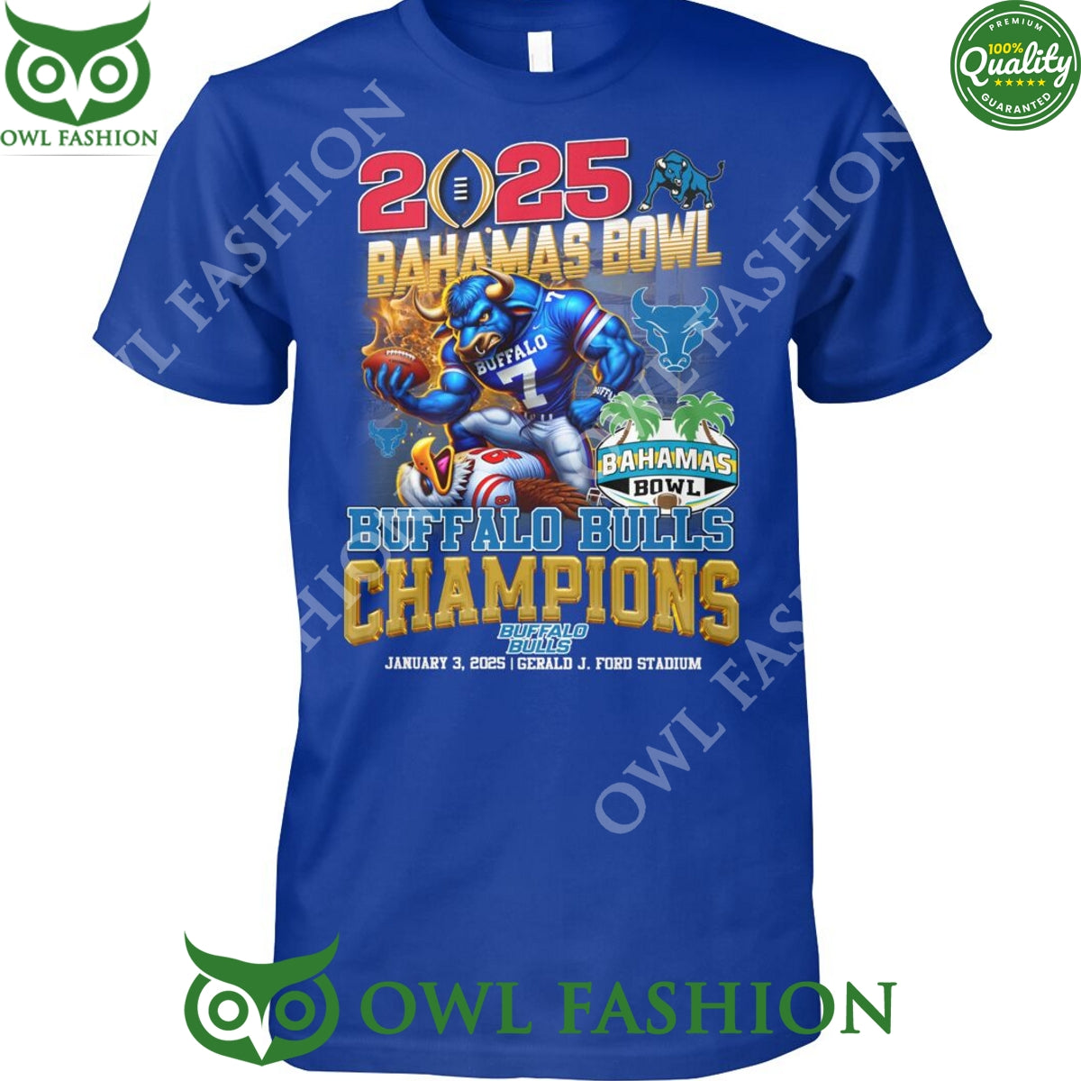 2025 Bahamas Bowl Buffalo Bulls Champions Football t shirt