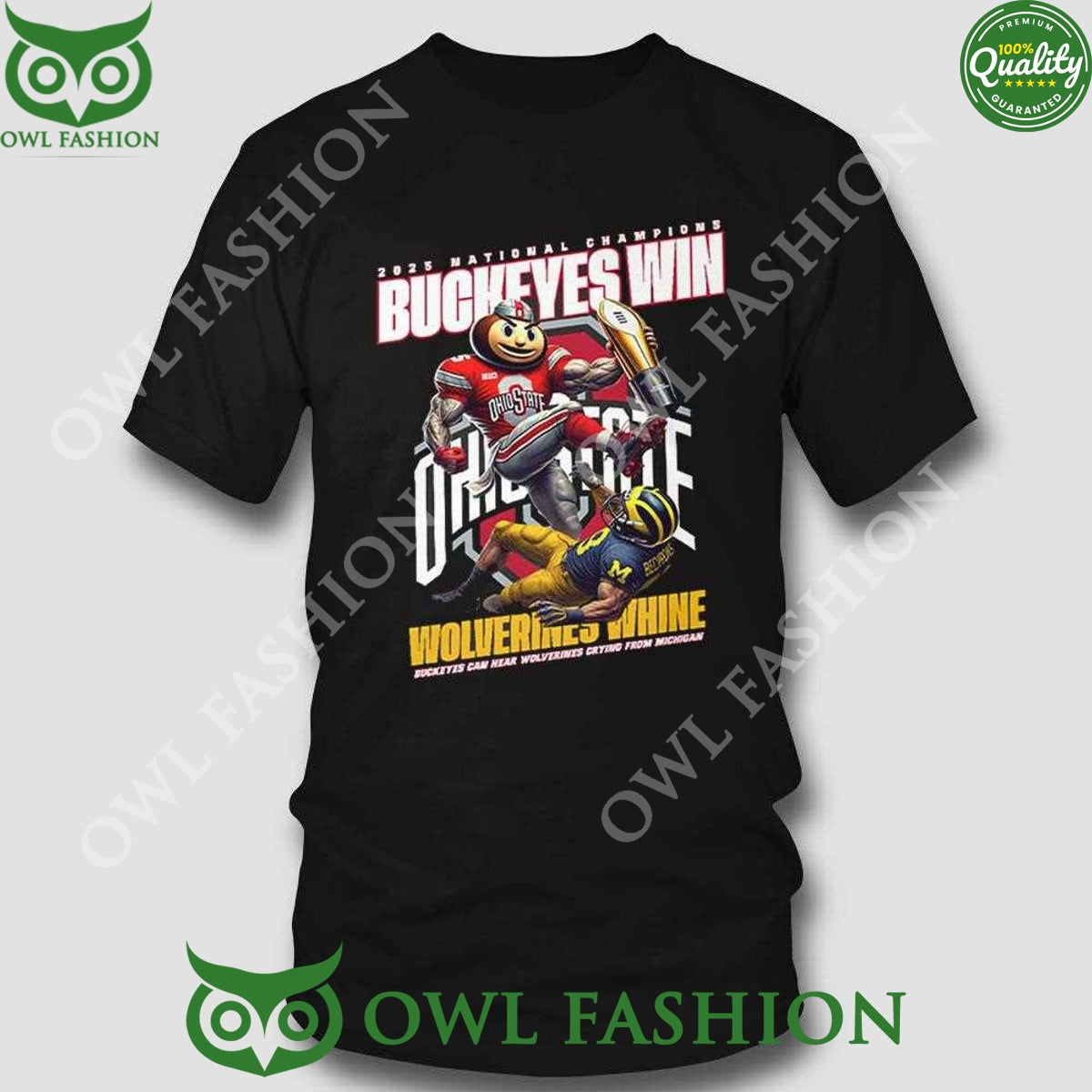 2025 National Champions Buckeyes Win Wolverines whine sweatshirt