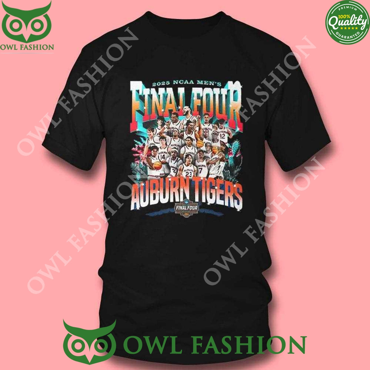 2025 NCAA Men’s Final Tour Auburn Tigers Black t Shirt