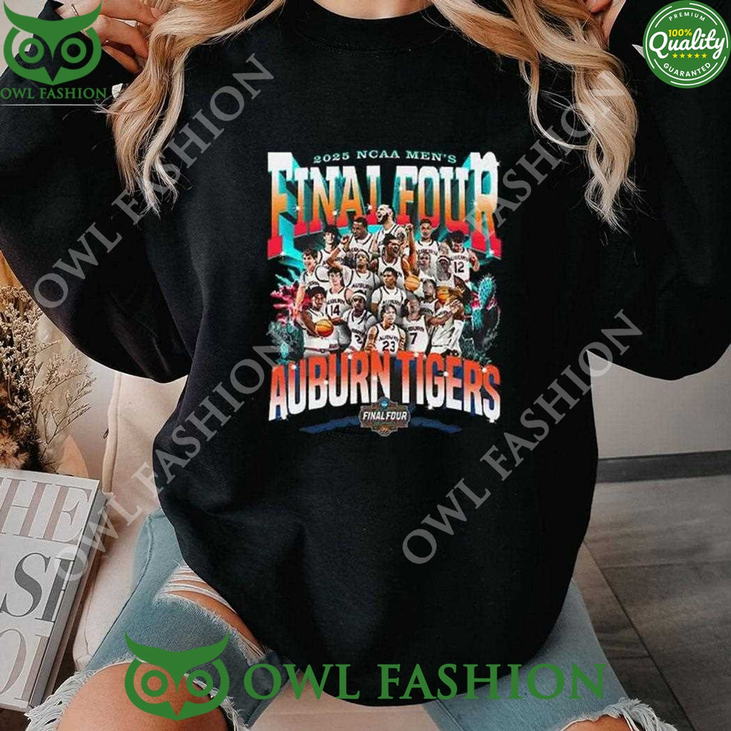 2025 NCAA Men’s Final Tour Auburn Tigers Black t Shirt